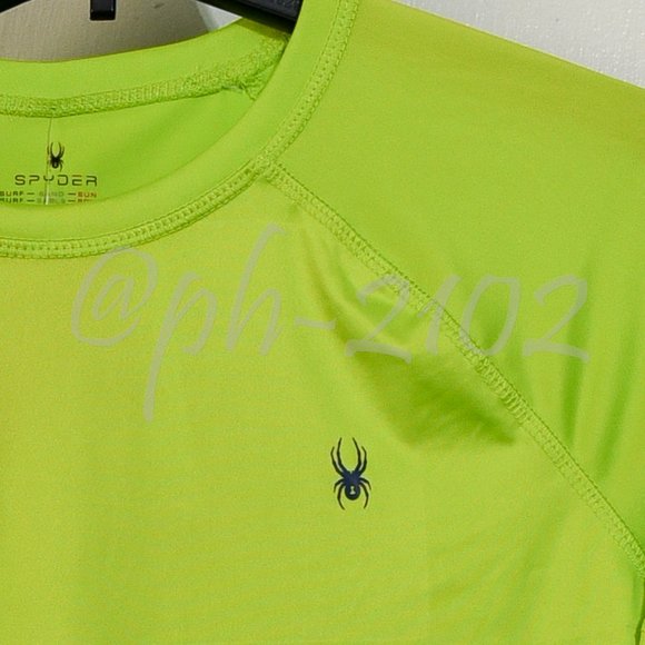 Spyder BOYS Youth 2-piece Swim Set GREEN . - Picture 4 of 14